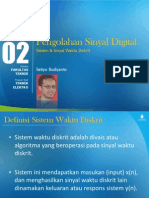 SB DSP 2 - Sistem & Sinyal Waktu Diskrit