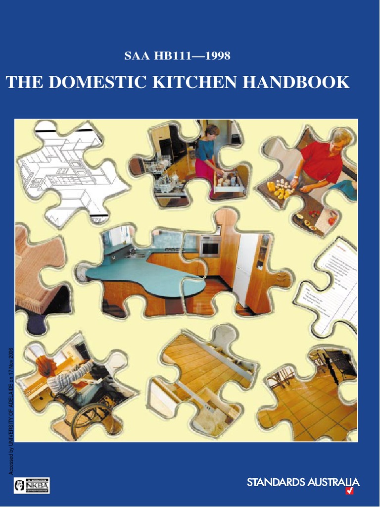 Saa Hb1111998.the Domestic Kitchen Handbook. PDF Paint Tile