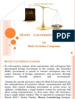 Money Laundering Lawyer On Make in India Campaign