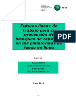 Futuras Líneas de Trabajo Para La Prevención de Blanqueo de Capitales en Las Plataformas de Juego en Línea