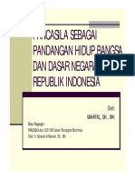 Pancasila Sebagai Pandangan Hidup Bangsa Dan Dasar Negara Republik Indonesia