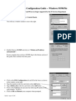 Ethernet (DHCP) Configuration Guide - Windows 95/98/me