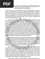 Download Historical and Literary Importance of Bacons Essays by AbdulRehman SN26847599 doc pdf
