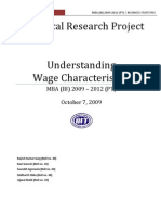Understanding Wage Characteristics