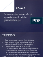 Instrumentar folosit in parodontologie