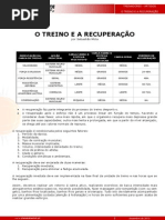 O Treino e a Recuperacao
