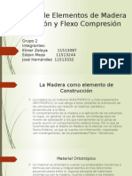 Diseño de Elementos de Madera a Flexion y a Flexo Compresion
