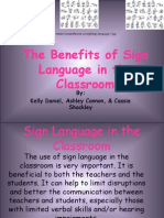 The Benefits of Sign Language in the Classroom