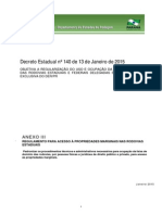 Regul.acessos Propriedades MarginaisRodoviasEstaduais-PR (Anexo III_Decreto 140_13.01.2015)