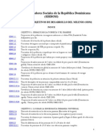 SISDOM 2014. Área Especial 2, ODM Indicadores