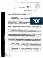 Res 892-14 - Aprobacion Plan Estudios Primaria y TIC
