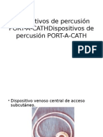 Dispositivos de Percusión PORT-A-CATHDispositivos de Percusión PORT-A-CATH