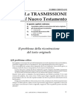 12 - 2 La TRASMISSIONE Del Nuovo Testamento