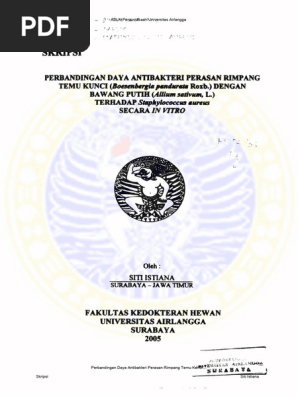 Skripsi Fakultas Kedokteran Hewan Contoh Skripsi Kedoteran Hewan