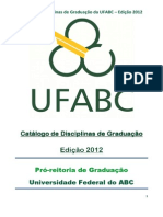 Catalogo de Disciplinas 2012