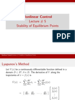 Lect - 5 Stability of Equilibrium Points