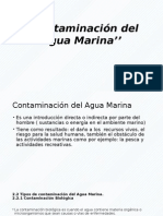 Contaminación Del Agua Marina’’