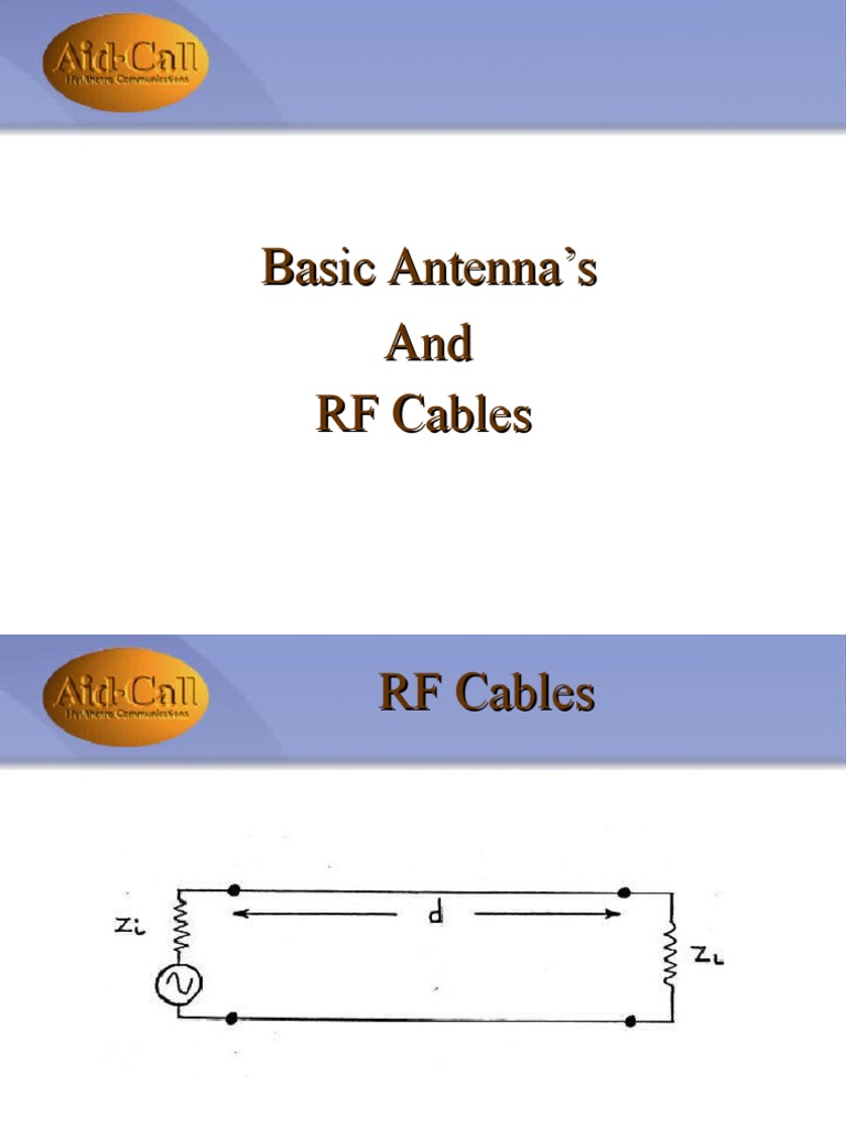RF Cables & Antennas Guide | PDF | Computers