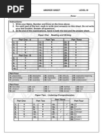 EXAVER 3 Answerkey Sample Exam