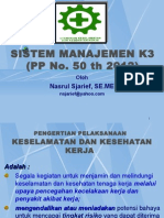 Sistem Manajemen k3 - Pp50th2012