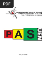 PAS-UEM Programa Das Disciplinas