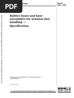 BS en 1361-1997 Rubber Hoses and Hose Assemblies for Aviation Fuel Handling. Specification