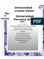 Investigacion, CLima Organizaciona UPeU