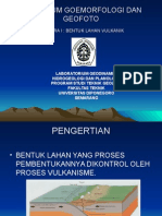 Bentuk Lahan Vulkanik