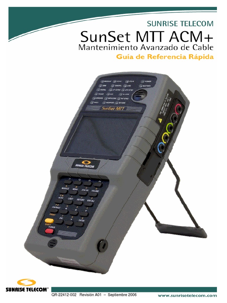 SunSet MTT ACM Español | PDF | Línea de abonado digital ...