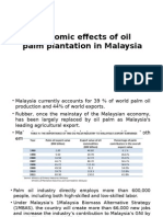 Economic Effects of Oil Palm Plantation in Malaysia