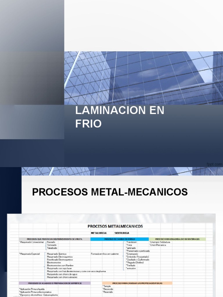 Laminacion en Frio