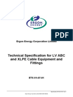 Technical Specification of ABC Cable - Ergon Energy