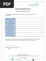 Corporate Participation Form for JOB Fair 