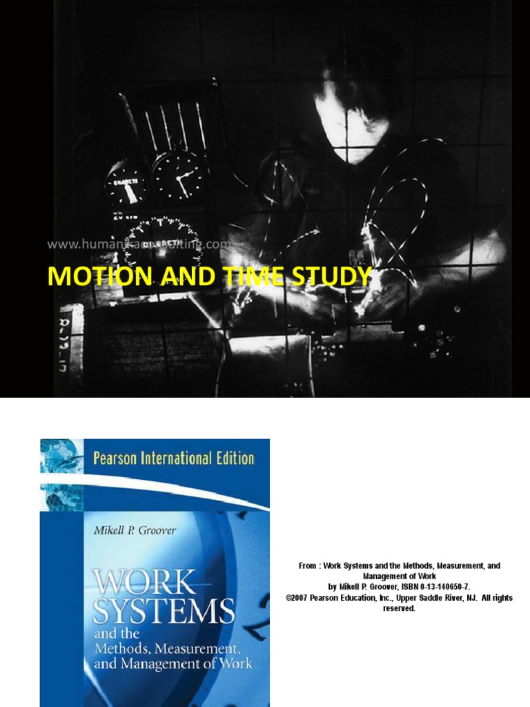 Time and Motion Study Industrial Engineering Time