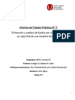 Informe Extracion de Lipidos-Ibcm