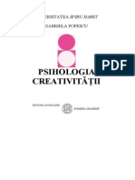 Psihologia Creativitatii Gabriela Popescu