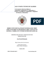 Deteccion de Planos en Ruedas de Tren Por Analisis Ultrasonico Del Contacto Rueda-Carril en Condiciones Dinamicas