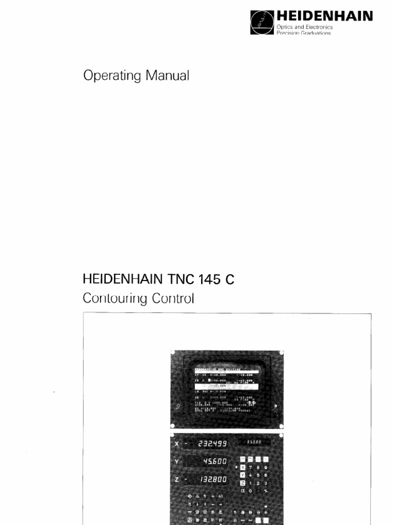 TNC 145 C Operating Manual | PDF | Coordinate System | Cartesian ...