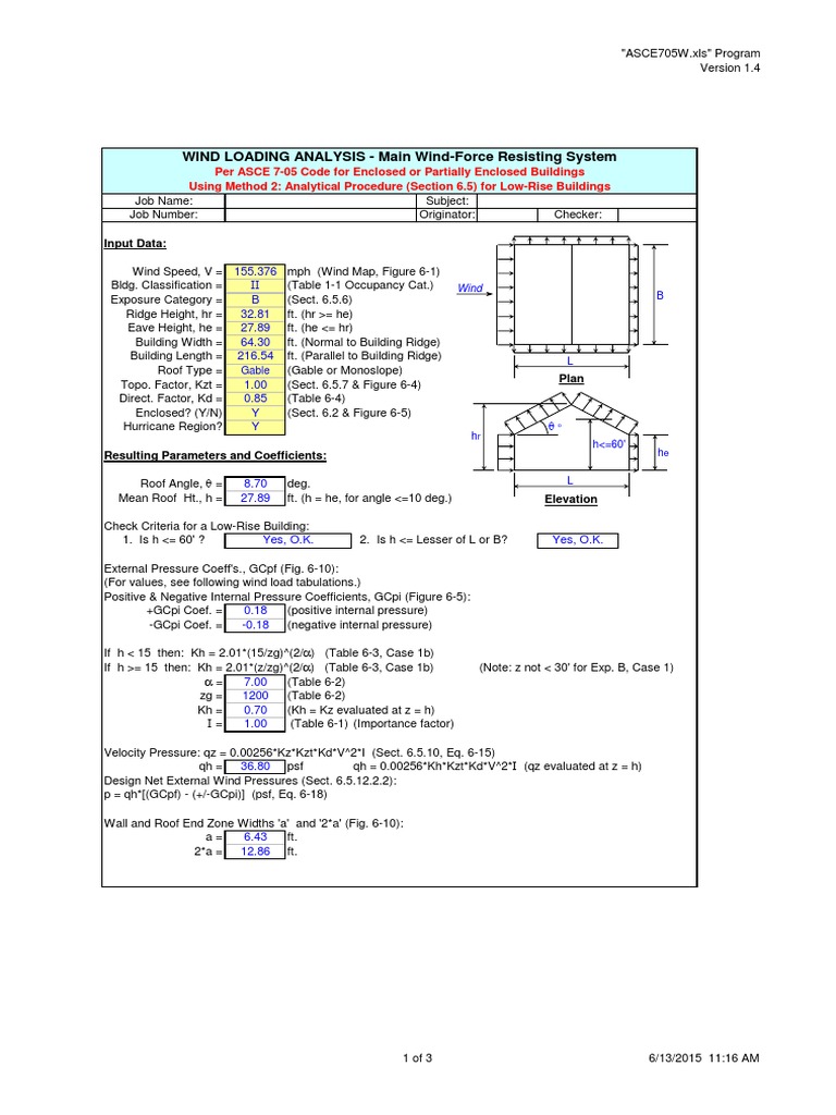Wind Load Calculation | Windward And Leeward | Framing (Construction)