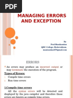 Exception Handling