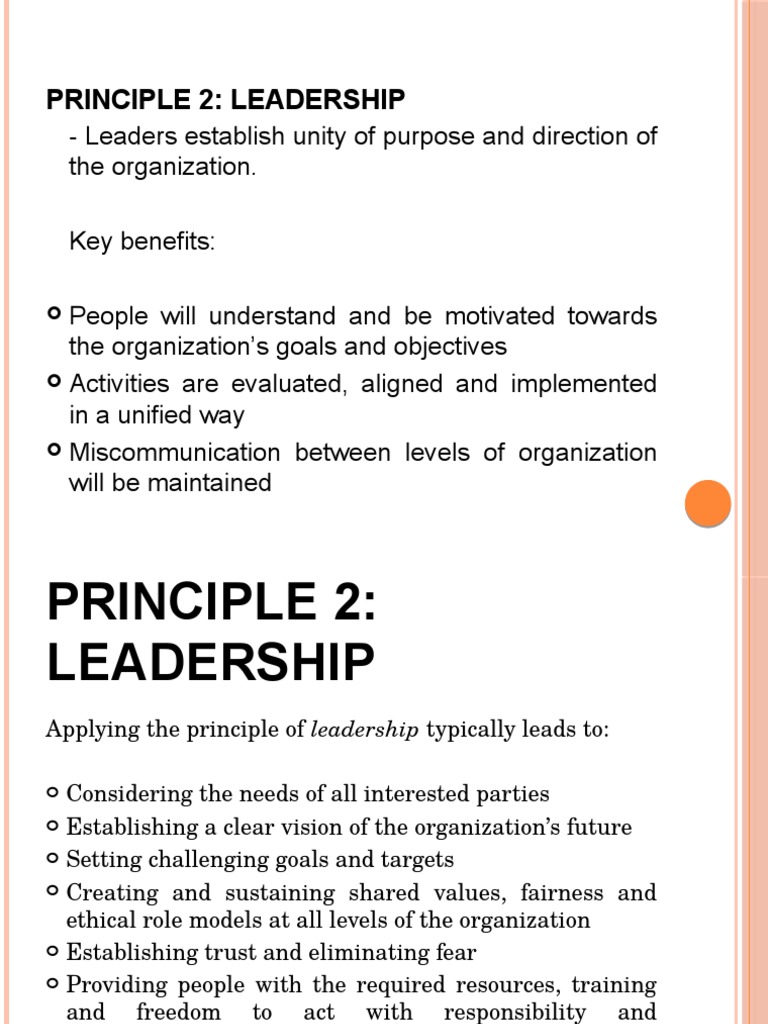 Principle 2.4 | PDF | Goal | Leadership