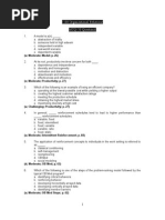 Anizational Behavior - Exam Focus With Answers-New