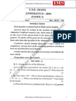 Ias Main 2004 Math Paper I