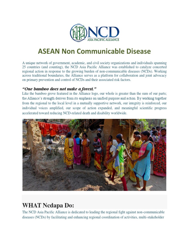 ASEAN Non Communicable Disease | PDF | Non Communicable Disease ...