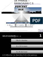 Percent AGE: Presenter Name SIX PHRASE - The Finishing School 1 I