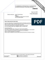 Geography Paper 2 - 2005