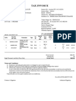 TAX INVOICE FOR VEHICLE REPAIRS