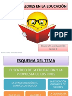 Tutoria Tema 9 Fines y Valores en La Educación