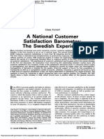 Download a National Customer Satisfaction Barometer the Swedish Expe by joannakam SN268561999 doc pdf