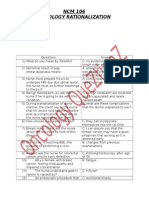 Oncology Rationalization Questions & Answers